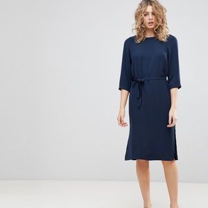 ASOS NWOT Ichi shift dress with tie waist